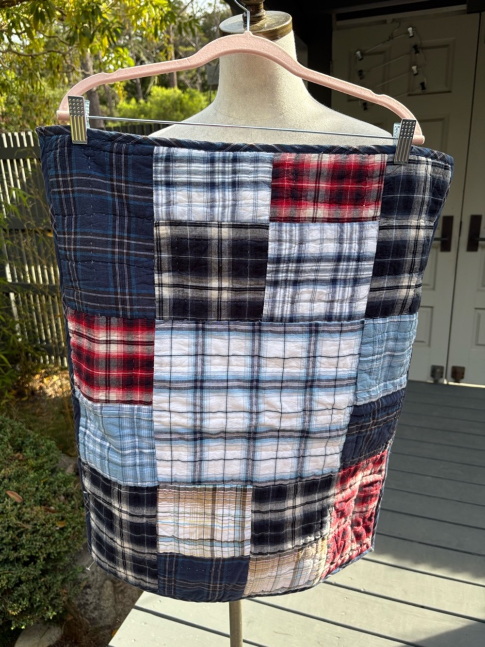 Daniel Cremieux Plaid Patchwork Standard Pillow Sham